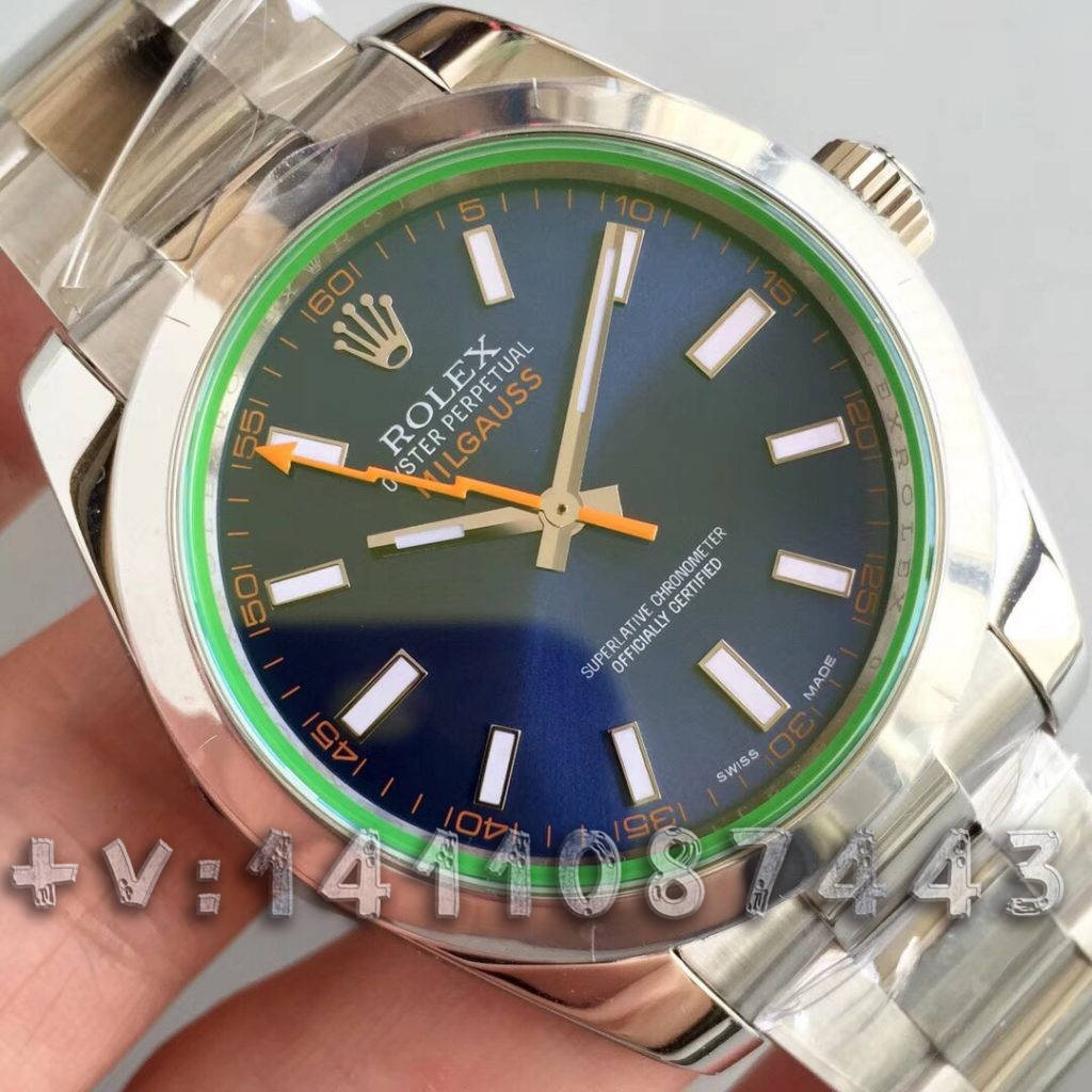 AR厂劳力士闪电针116400GV-0002「绿玻璃」蓝盘格磁型腕表 (5).jpg